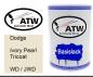 Preview: Dodge, Ivory Pearl Tricoat, WD / JWD: 500ml Lackdose, von ATW Autoteile West.